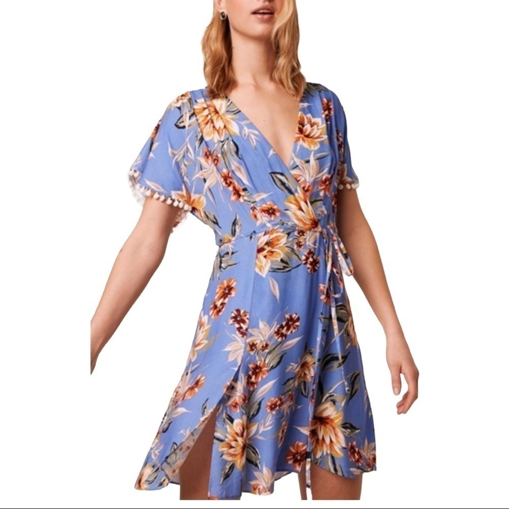 French Connection Claribel Floral Faux Wrap Dress